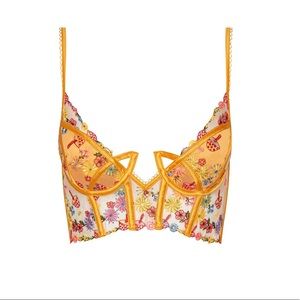 Meadow Embroidery Bustier For Love and Lemons BRAND NEW